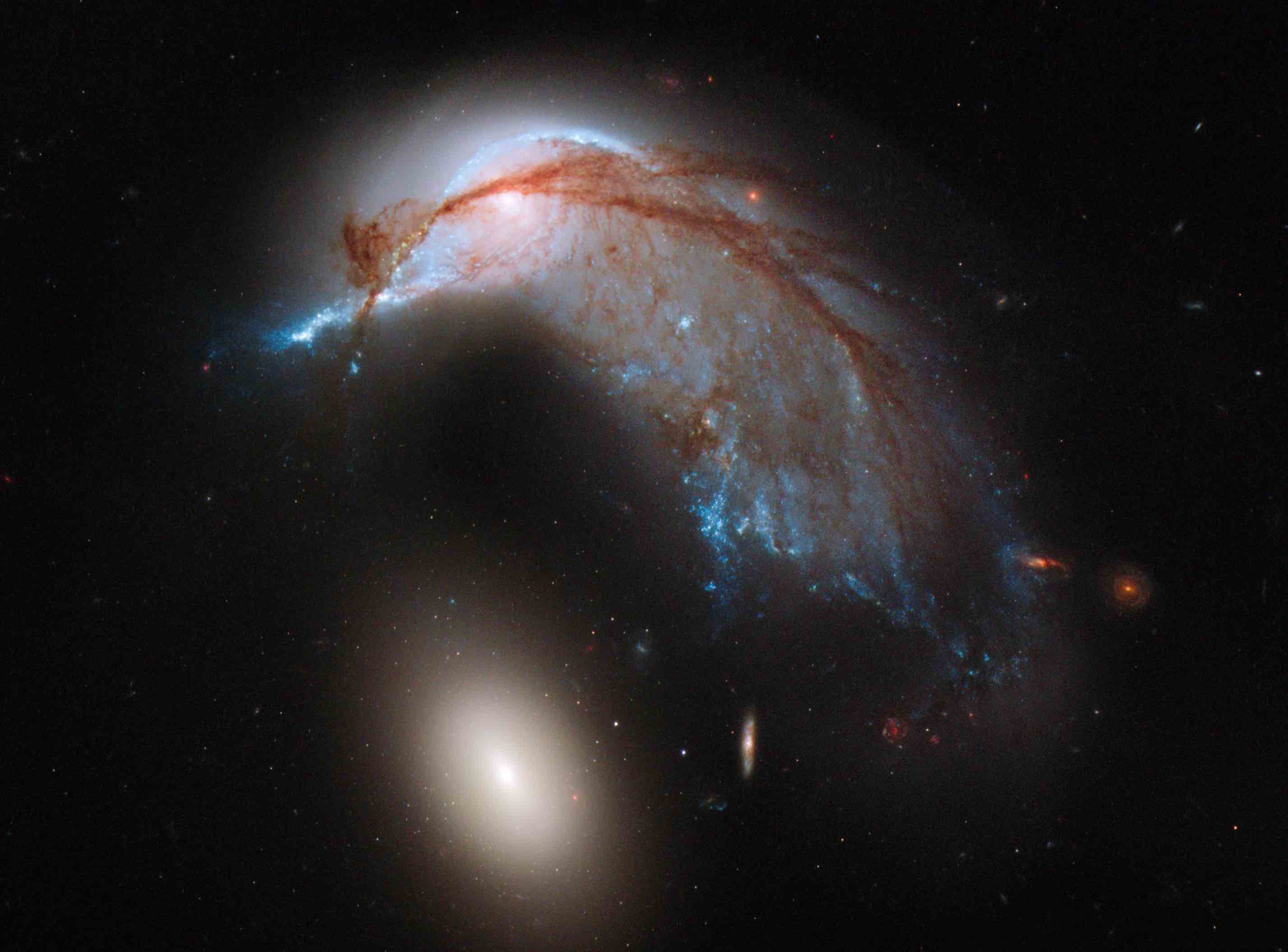 Galaxies NGC 2936 and NGC 2937: Hubble Space Telescope, NASA/ESA